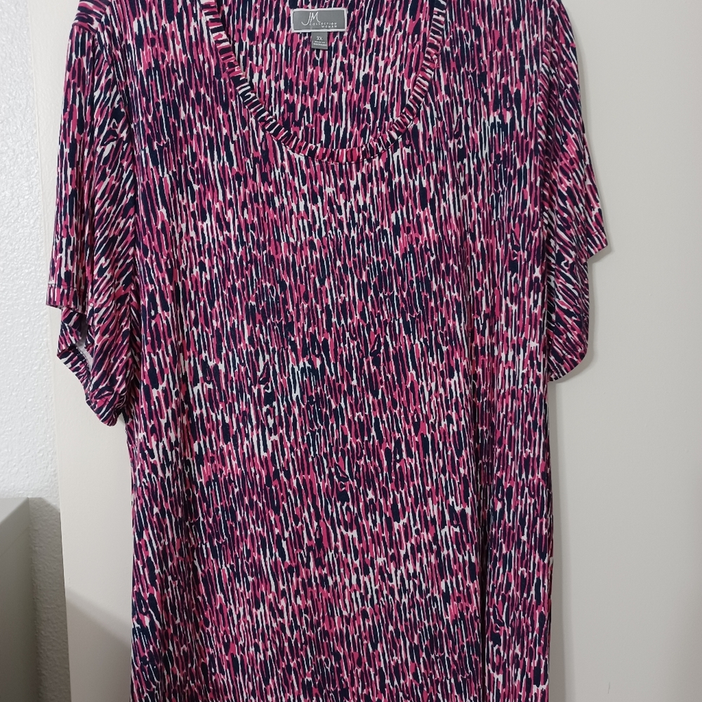 JM Collection 3X pink blue white